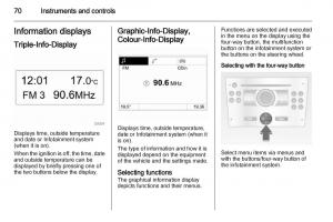 Opel-Combo-D-owners-manual page 70 min