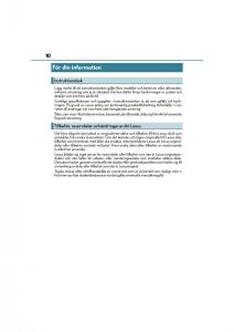 manual--Lexus-CT200h-instruktionsbok page 10 min