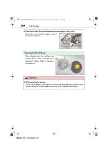 Lexus-CT200h-owners-manual page 204 min