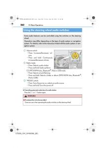 Lexus-CT200h-owners-manual page 262 min