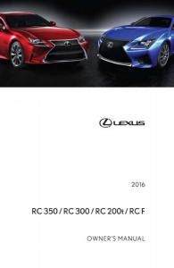 Lexus-RC-owners-manual page 1 min