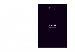 Lexus-LFA-owners-manual page 1 min
