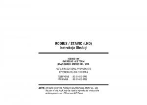 manual--SsangYong-Rodius-instrukcja page 271 min