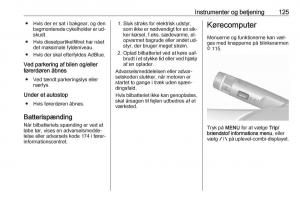 Opel-Zafira-C-Tourer-Bilens-instruktionsbog page 127 min