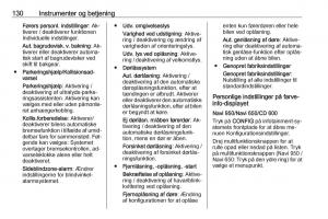 Opel-Zafira-C-Tourer-Bilens-instruktionsbog page 132 min