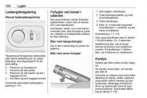 Opel-Zafira-C-Tourer-Bilens-instruktionsbog page 142 min
