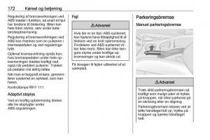 Opel-Zafira-C-Tourer-Bilens-instruktionsbog page 174 min
