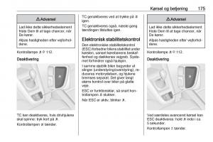 Opel-Zafira-C-Tourer-Bilens-instruktionsbog page 177 min