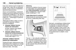 Opel-Zafira-C-Tourer-Bilens-instruktionsbog page 190 min