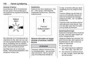Opel-Zafira-C-Tourer-Bilens-instruktionsbog page 192 min