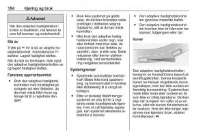 Opel-Zafira-C-Tourer-bruksanvisningen page 186 min