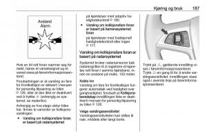 Opel-Zafira-C-Tourer-bruksanvisningen page 189 min