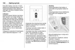 Opel-Zafira-C-Tourer-bruksanvisningen page 196 min