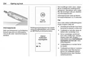 Opel-Zafira-C-Tourer-bruksanvisningen page 206 min