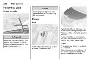 Opel-Zafira-C-Tourer-bruksanvisningen page 224 min