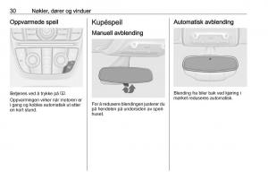 Opel-Zafira-C-Tourer-bruksanvisningen page 32 min