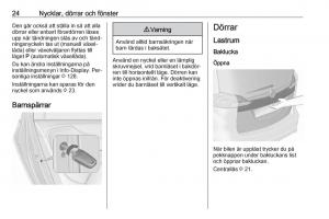 Opel-Zafira-C-Tourer-instruktionsbok page 26 min