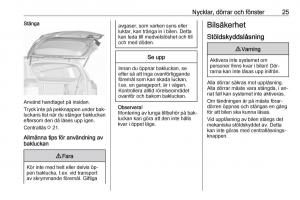 Opel-Zafira-C-Tourer-instruktionsbok page 27 min