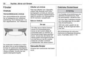 Opel-Zafira-C-Tourer-instruktionsbok page 32 min