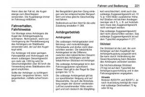 Opel-Zafira-C-FL-Handbuch page 223 min