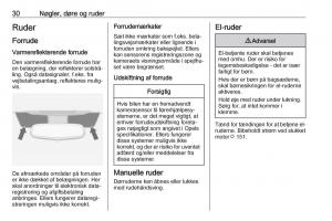 Opel-Zafira-C-FL-Bilens-instruktionsbog page 32 min