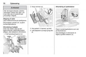 Opel-Zafira-C-FL-Bilens-instruktionsbog page 78 min