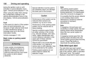 Opel-Zafira-C-FL-owners-manual page 192 min