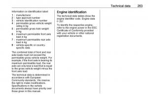 Opel-Zafira-C-FL-owners-manual page 265 min