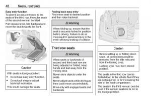 Opel-Zafira-C-FL-owners-manual page 50 min