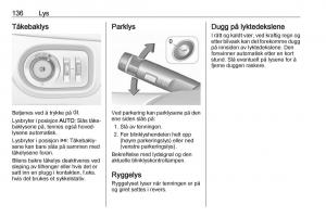 Opel-Zafira-C-FL-bruksanvisningen page 138 min