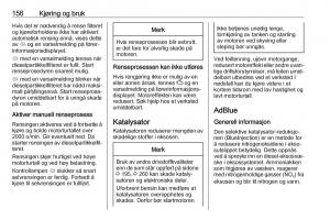 Opel-Zafira-C-FL-bruksanvisningen page 158 min