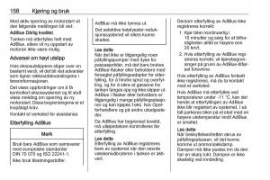 Opel-Zafira-C-FL-bruksanvisningen page 160 min