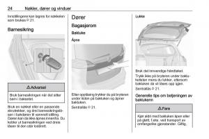 Opel-Zafira-C-FL-bruksanvisningen page 26 min