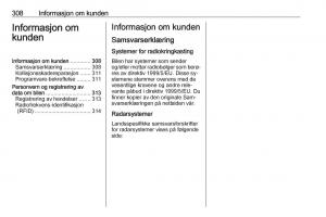 Opel-Insignia-A-bruksanvisningen page 310 min