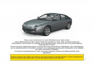 Citroen-C6-manuel-du-proprietaire page 5 min