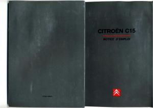 Citroen-C15-manuel-du-proprietaire page 1 min