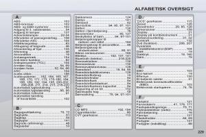 manual-de-usuario-Peugeot-4007-Bilens-instruktionsbog page 231 min