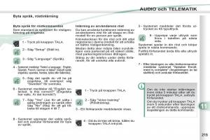 Peugeot-4007-instruktionsbok page 217 min